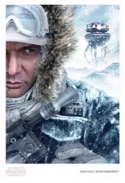 Han Solo Imperial Probe Droid Hoth Blizzard Winter Star Wars Art Giclée on Paper