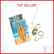 Tiki Toss Ring Toss Game for Adults & Kids - Hook and Ring Games with String and