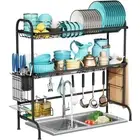 Dish Drying Rack - Stainless Steel Over The Sink Dish Drying Rack (Expandable...
