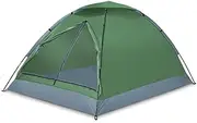 Camping Hiking Tent, Backpacking Tent, Spacious Lightweight Portable, Dome Tent for Outdoor, Camping, Beach, Hiking, Park, Travel, 200 * 140 * 110cm, Green