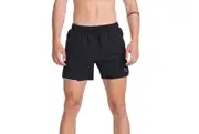 2XU Aero 5in Mens Running Shorts - Black/Silver Reflective - S