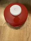 Tupperware Red Round Bagel Sandwich Salad Keepers Smidgets Vintage New