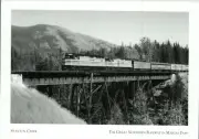 "Empire Builder Train Crosses Stanton Creek" *Railway-Maria Pass (Postcard {G281