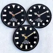 Luminous Black Sub Watch Dial 29mm for nh34 gmt Movement Black/Gold/Rose Gold