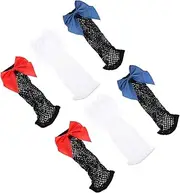 [BESTYASH] Net Socks Bowknot Design Fishnet Stockings Japanese Lolita Style Girls' Socks