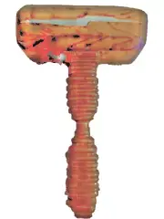 One! Custom Ergonomic Grip Wooden Mallet Hammer (cork face) ~ Thor's Lightning