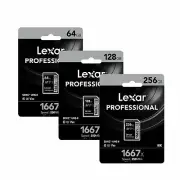 Lexar 1667x SDXC Professional 64GB 128GB 256GB Memory Card 250MB/s SD Class 10
