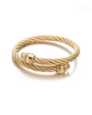 Eye Candy LA Luxe Collection 18K Over Titanium Nick Cuff Bracelet