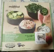 NIB Mastrad TopChips Microwave Chips Maker & Mini Mandoline Slicer Set