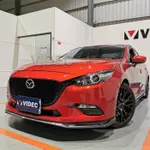 宏業車坊工作室  2017-19 MAZDA3 5門 4門 原廠型 MS 空力套件 前下巴 水轉印 卡夢樣式