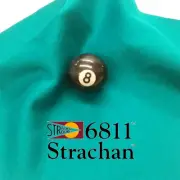 STRACHAN 6811 English Pool Snooker Billiards CLOTH 7ft x 3.6ft - TURQUOISE