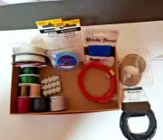 Mixed Lot of Beading Thread and Wire 3pks Beading Needles-Bending Tool. JL 451