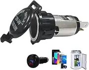 Cigarette Lighter Socket, 12-24V Female Socket Power Plug Outlet Part, Car Cigarette Lighter Socket Power Outlet Adapter for Boat Motorbike Car