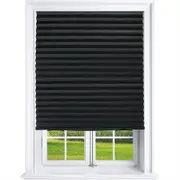 Pleated Blind Curtain Half Blackout Home Window Covers Shade