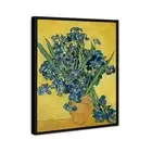 Vincent Van Gogh Irises Abstract Oil Painting Framed Canvas Print Art Poster