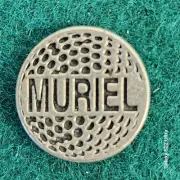 Personalized Metal Golf Ball Marker for Muriel