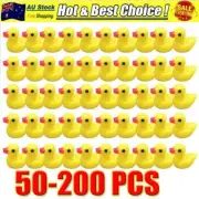 50-200pcs Mini Yellow Ducks Dolls House Miniature Bathtime Garden Decor CE