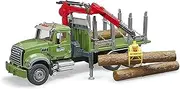 Bruder 1:16 Mack Granite Timber Truck w/Loading Crane/Logs Kids Vehicle Toy 4y+