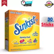 Sunkist Soda Variety Pack Singles To Go Orange Strawberry Grape and Peach...
