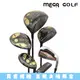 【MEGA GOLF】BLACK-X 男用套桿組 3W6I1PT 日規 附1.3.5.UT木桿套+球袋(男桿 高爾夫套桿組)