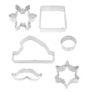 6pcs Christmas Cookie Cutter Biscuit Mold DIY Baking Pastry Santa