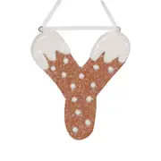 Gingerbread Alphabet - Letter Y 12cm