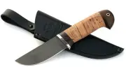Knife Hare steel X12MF handle birch bark
