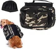 Dog Hiking Backpack Portable Rucksack for Medium Large Dogs Waterproof Oxford Leash Hook