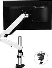 Listed TV Mount Single Monitor Mount, Adjustable Monitor Arm Desk Mount, Full Motion Monitor Arm with C-clamp and Cable Management, Fits 15"-32" Screen, Holds 17.6lb Motion TV Bracket(200mm)