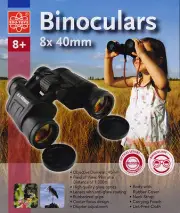 NEW HIGH-QUALITY BINOCULARS 8x 40MM NATURE SPORTS CAMPING ADVENTURE BY EDU-TOYS