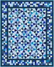 MIDNIGHT BLUE - 85" x69"-Quilt-Addicts Pre-cut Patchwork Quilt Kit Single`