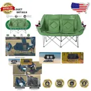 Portable Double Camping Chair with Cup Holders - Ultimate Outdoor Comfort