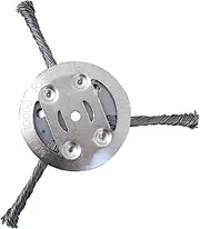 Wire Brush Weeds Trimmer Head | Weeds Eater Attachments Effective Derusting Weeding Wheel | Solid Weeds Wacker Accessories, Trimmer Head for Parks, Courtyards, Sawtooths, Canyons