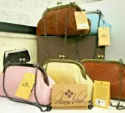 Patricia Nash Mia purse Crossbody bag frame kisslock CHOOSE COLOR new