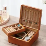首飾盒 飾品收納盒 實木製手飾品整理盒 戒指手鐲項鍊復古飾品盒 首飾收納盒