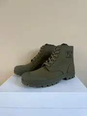 Celine , Patapans Lace Up Boot 20 in Army Green , BNIB 42