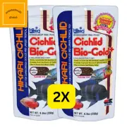 2 Hikari Cichlid Bio-Gold+ Plus 250g MEDIUM Pellets Floating Fish Food Free Ship