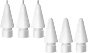 Paiholy Upgraded 6 Pack Pencil Tips for Apple Pencil, No Wear Out Fine Point Pre