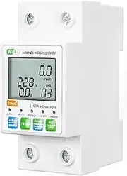 WiFi Ligent Automatic Reclosing Protector Switch T and Voltage Ing 1-63A, Overvoltage, Undervoltage, Over T, and Leakage Protection，Display Switch Power，APP Remote Control