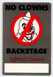 Van Halen No Clowns Balance Grey Backstage Pass Original 1995 Hard Rock Music
