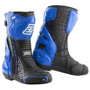 Donington Black Blue Motorcycle Boots