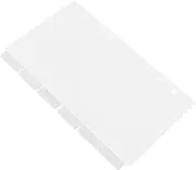 Homoyoyo 6pcs Clear Acrylic Notebook Cover Transparent Planner Binder DIY Journal Shell Removable Refill Pages for Easy Organization for Notepads and Crafting