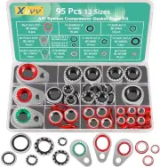 95 PCS 12 Sizes Premium A/C Conditioning System Air System O Ring Washers