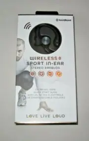 SoundBound Wireless Sport Stereo Earbuds/Hooks Around Ear - Bluetooth Compatible