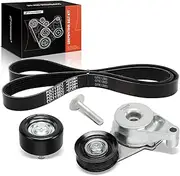 Engine Serpentine Belt Drive Kit Compatible with Hyundai Elantra 2014-2016, Tucson 2015 - DOHC L4 1.8L 2.0L