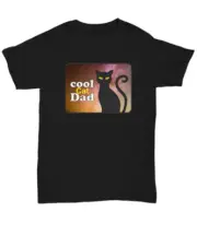 Best Cat Dad Ever Tshirt, Coolest Shirt For Proud Men, New Pet Gift For Fathers