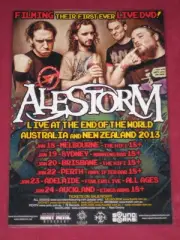 ALESTORM - 2013 AUSTRALIAN TOUR - PROMO TOUR POSTER