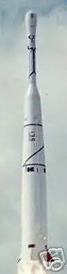 Thor Able II IRBM Rocket Desk Wood Model Regular New Free Shipping