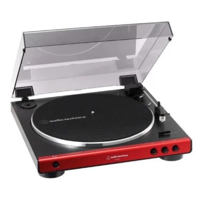 Audio Technica AT-LP60X RD Fully Automatic Belt Drive Turntable Red New