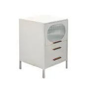Vista Side Table Cabinet Storage Organizer Shelves with Drawers Sideboard Shelf